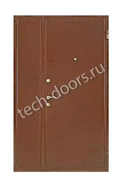 Дверь техническая полуторная 1350x2050 с глазком